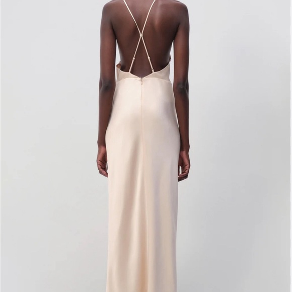 SIMKHAI Giana Ruffled MidiSlip Dress size 4 - Picture 3 of 4